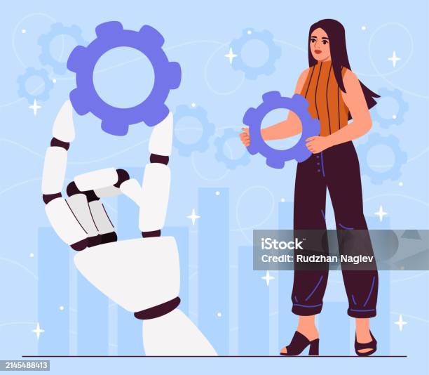 Photo Help Robotics Robot Help Vector Concept Stock Illustration - Download Image Now ...
