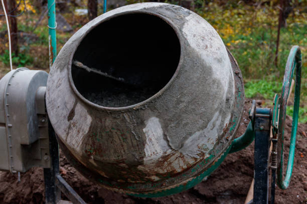 istock Mixing of concrete in the concrete mixer at construction site 2145506935