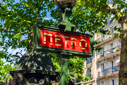 Quai de jemmapes, street sign, Paris France