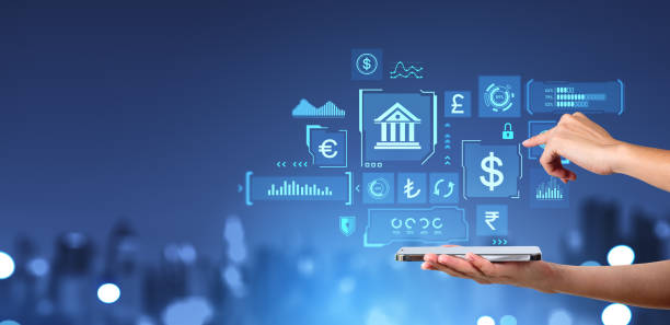 istock Woman hand with phone and CBDC interface in city 2145531165