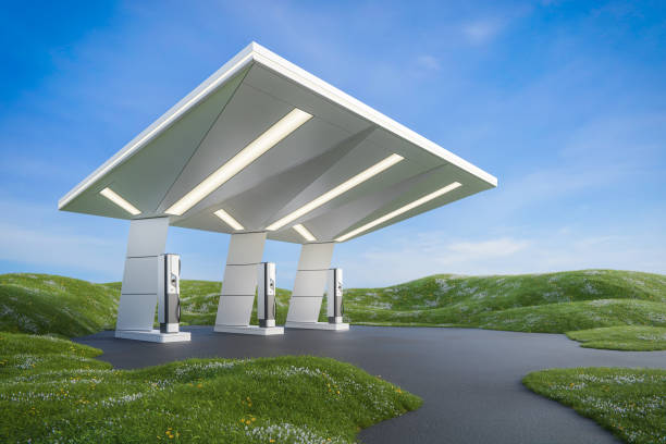 istock Electric vehicle fast charging station. 2145615836