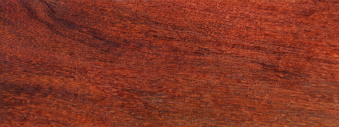 A wall made of red wood planks