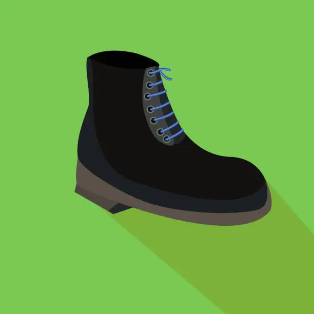 Vector illustration of 90s icon of shoes