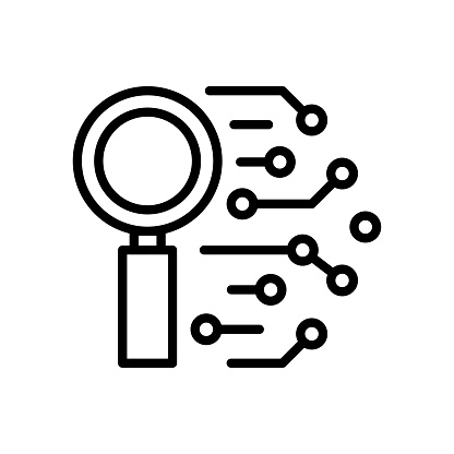 Pixel Perfect Vector Line Icon for Search Engine