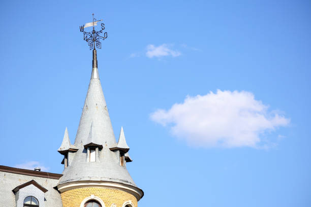 istock .a building with several towers on a blue sky background 2145878246