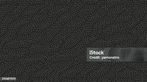 Turing Diffusion Texture Organic Pattern Vector Dark Grey Abstract ...