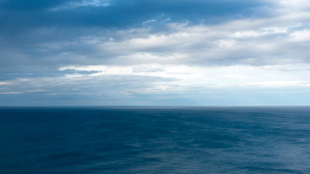 istock Cloudy sky and sea horizon 2145928275