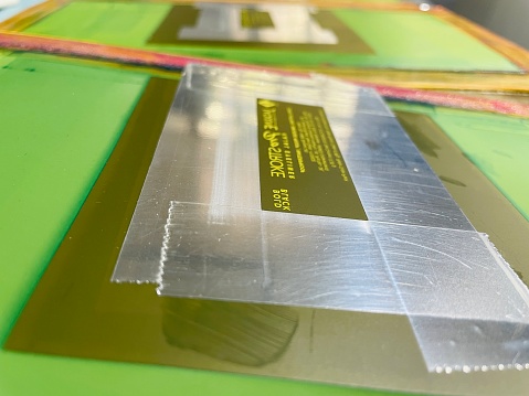 Screen expose in capillary for screen printing