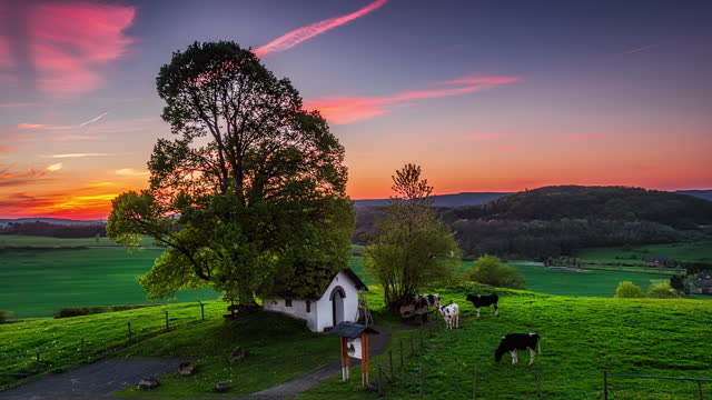 Beautiful spring landscape in Germany