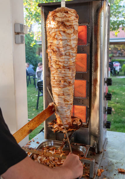 istock Meat is grilled in Turkey. Shawarma 2146045485