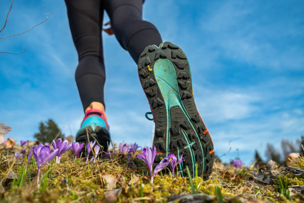 istock Close up of woman's legs running up. 2146057933