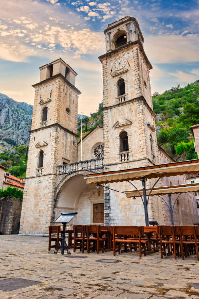 istock Church of Saint Tryphon at sunrise 2146121254