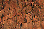 A climber on the walls of the Black Canyon