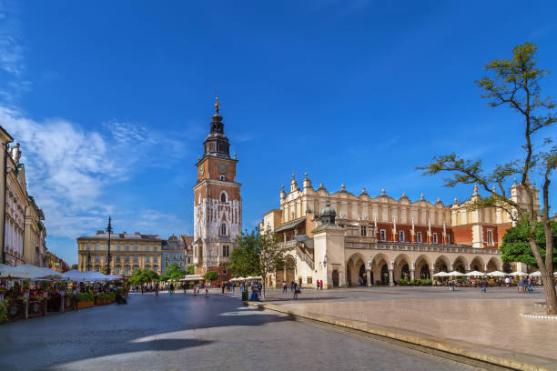 Cloth Hall and  Town Hall Tower, Krakow, Poland