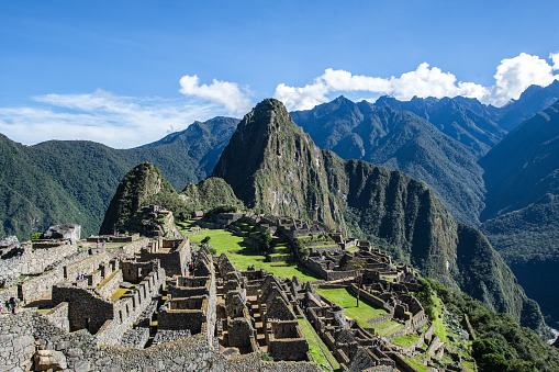 A photo of Machu Picchu, the legendary Inca city and one of the most iconic world wonders.