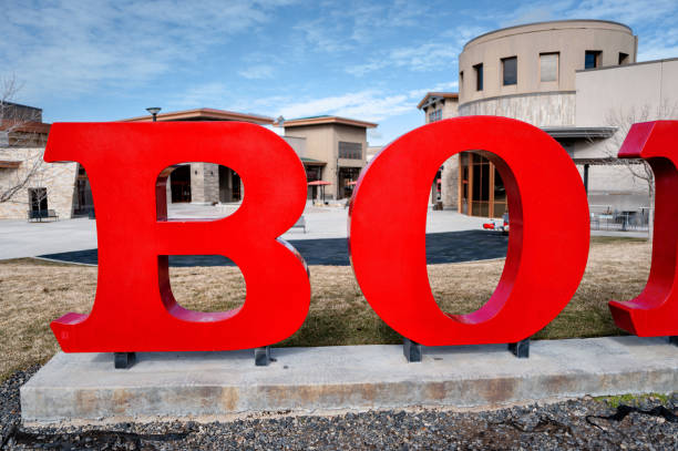 istock Oversized letter in a business park on Boise Idaho 2146269358