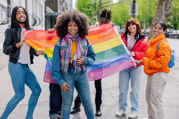 istock People marching for equal rights for LGBTQI+ community. Pride in New York 2146360734