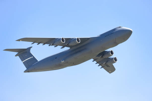 istock Side view of a huge C-5 Galaxy 2146394262