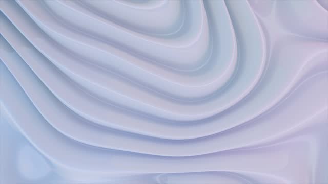 Wavy background abstract color white with blue pink glow, wavy liquid texture. Fluttering material.