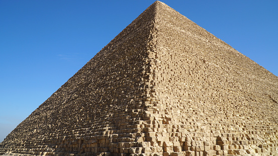 Great Pyramid of Giza. The Tomb of Pharaoh Khufu (Cheops), Cairo, Egypt.