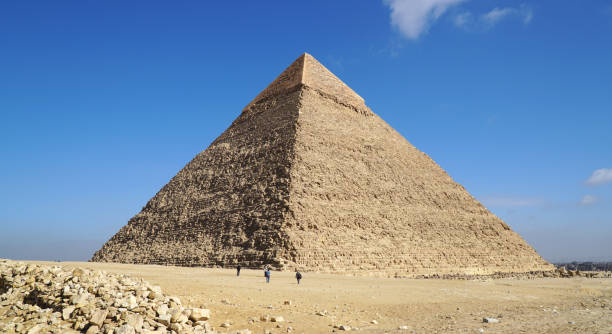 Khafre Pyramid. The Second Largest at Giza Pyramid Complex in Egypt.