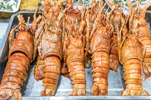 Fresh lobsters at the market in Phu Quoc Island, Vietnam