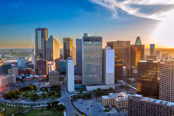 istock Dallas Skyline Aerial 2146501296