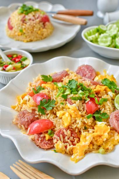 istock fried rice with fermented pork and eggs, thai cusine, home cooked, 2146525636