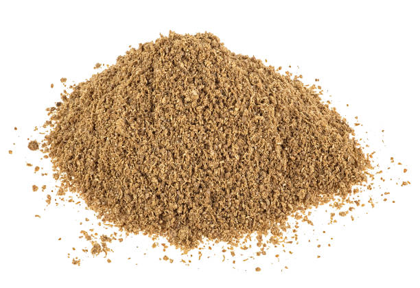 istock Heap of powdered coriander isolated on a white background. Ground coriander. 2146536862