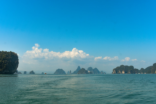 A group of islands near Phuket province of Thailand.