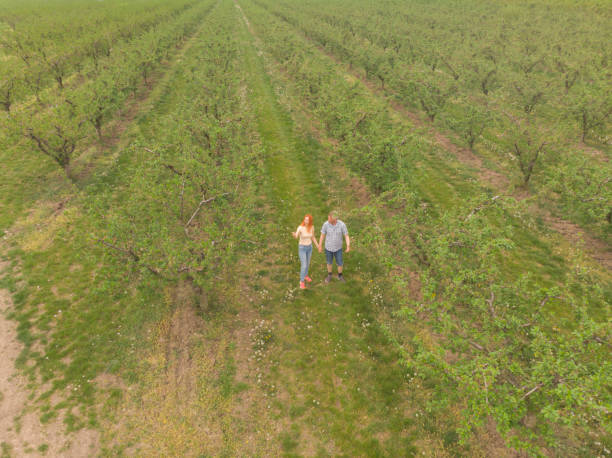 istock Couple enjoy in nice springtime weather outdoors in counrtyside 2146730127
