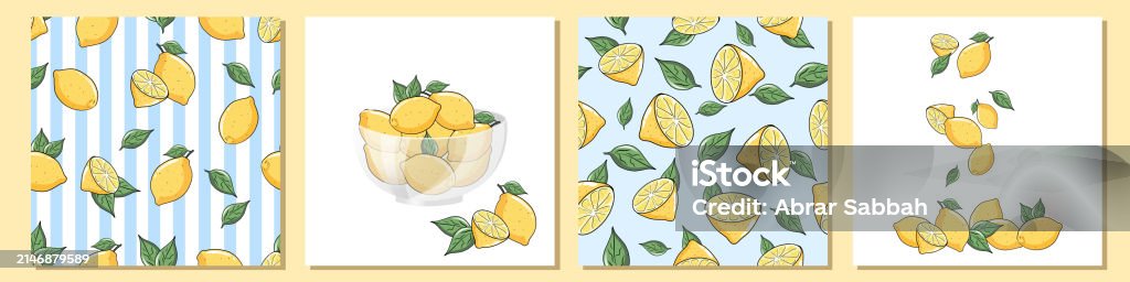 Lemon For Design Vector Lemons Designs Set Stock Illustration - Download Image Now ...