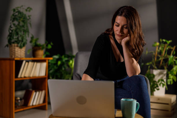 istock Woman catching up on work from home 2146895284