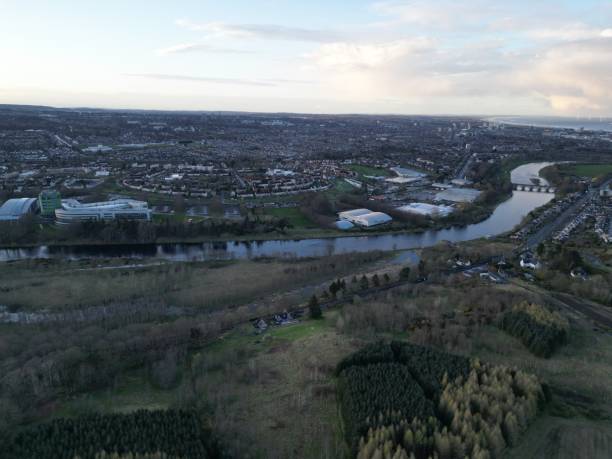 bridge of dee aberdeen - dee river scotland valley bridge 뉴스 사진 이미지