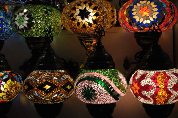 istock Ottoman style colorful decorative mosaic lamps 2146982738