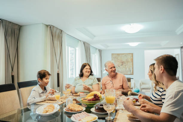 istock Multigenerational family having breakfast 2147032266