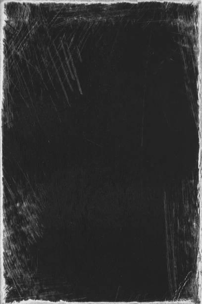istock Empty old vintage black scratch torn poster overlay texture background 2147081509