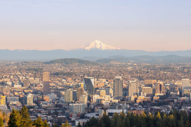istock Portland Downtown Under Mt. Hood 2147213216