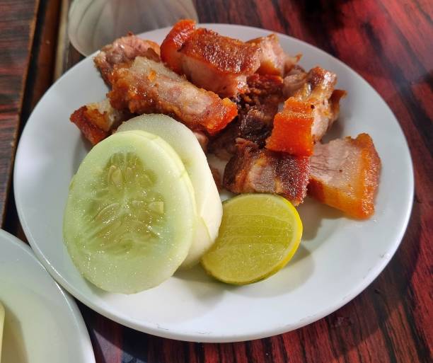Grilled pork belly