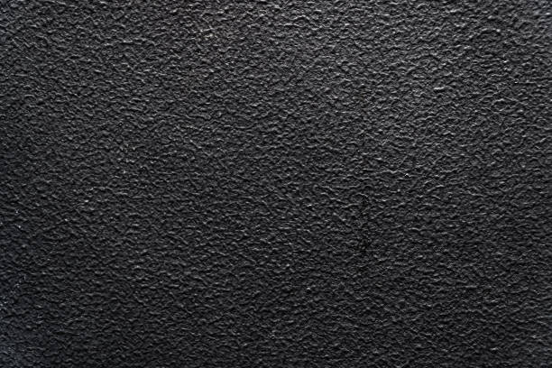 The texture of the black plastic ribbed surface for background