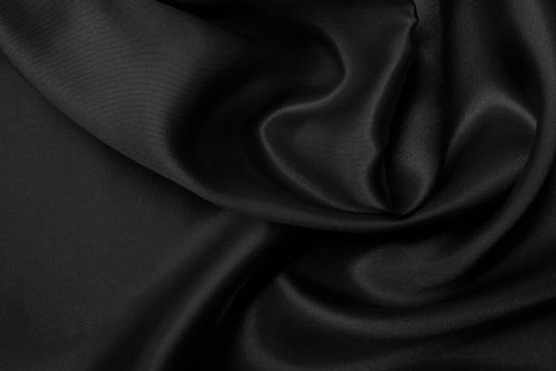 istock Black grey fabric texture background, detail of silk or linen pattern. 2147492582