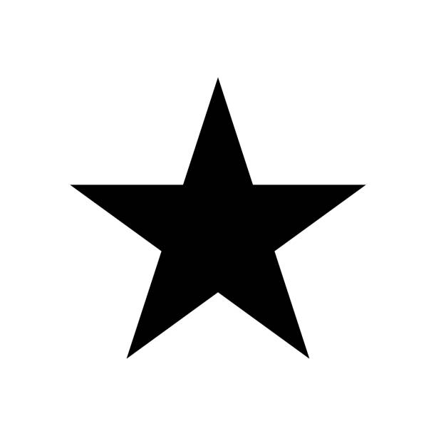 Star icon Vector black star icon star stock illustrations