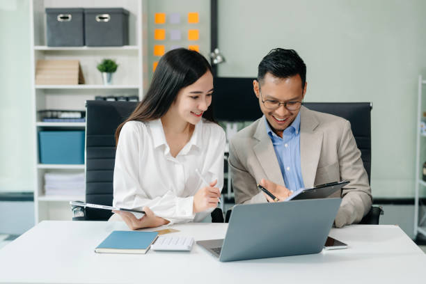 istock Those who work hard, win in the conference room new startup project 2147499138