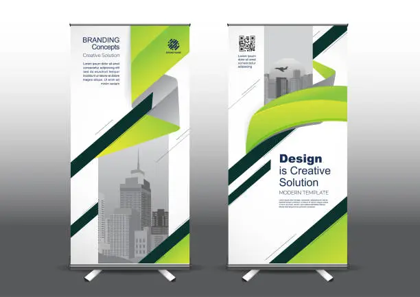 Vector illustration of Roll Up template vector illustration,