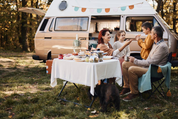 istock Picnic at trailer park! 2147501961