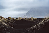 Black Sand Dunes on Stokksnes Beach, Iceland