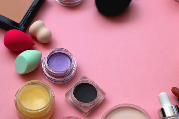 istock Various Beauty Products on Pink Background 2147519389