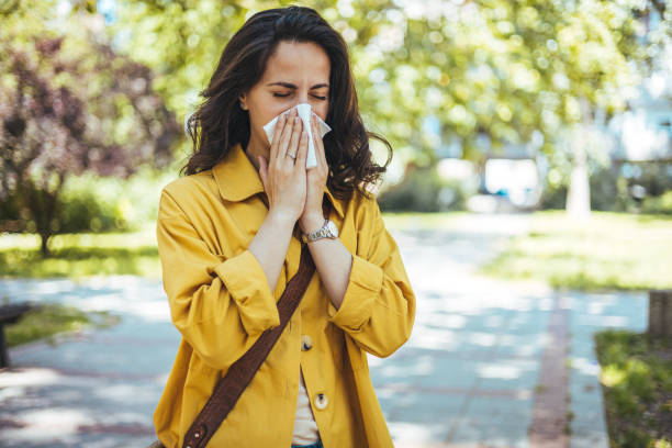 istock Woman has sneezing. 2147521540