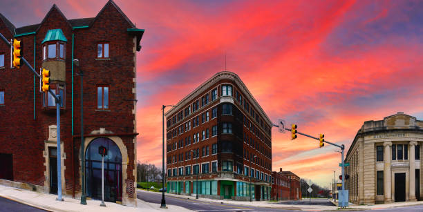 istock Benton Harbor Michigan Landmark Downtown Skyline 2147527704