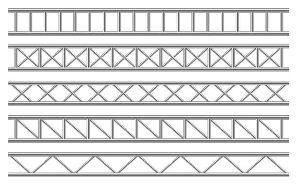 hình minh họa vector dầm kèo thép - khung xây dựng hình minh họa sẵn có